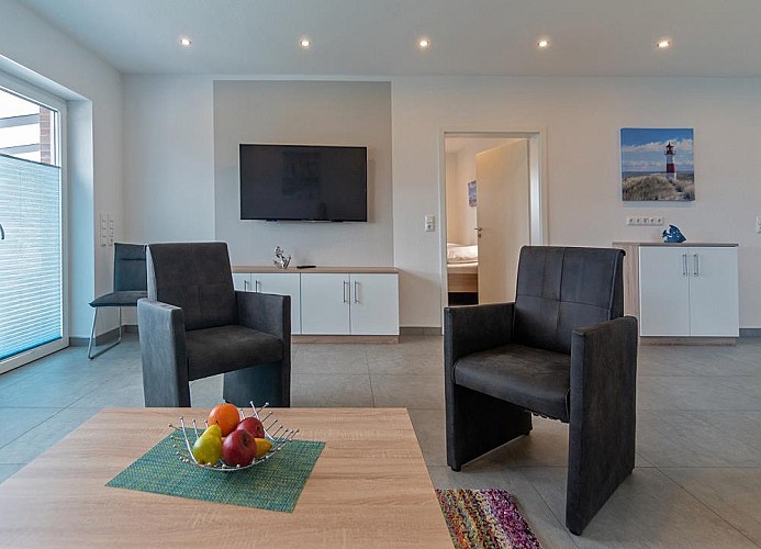 Haus Nordsee-Chalet - Wohnzimmer