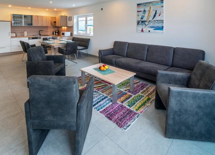 Haus Nordsee-Chalet - Wohnzimmer 